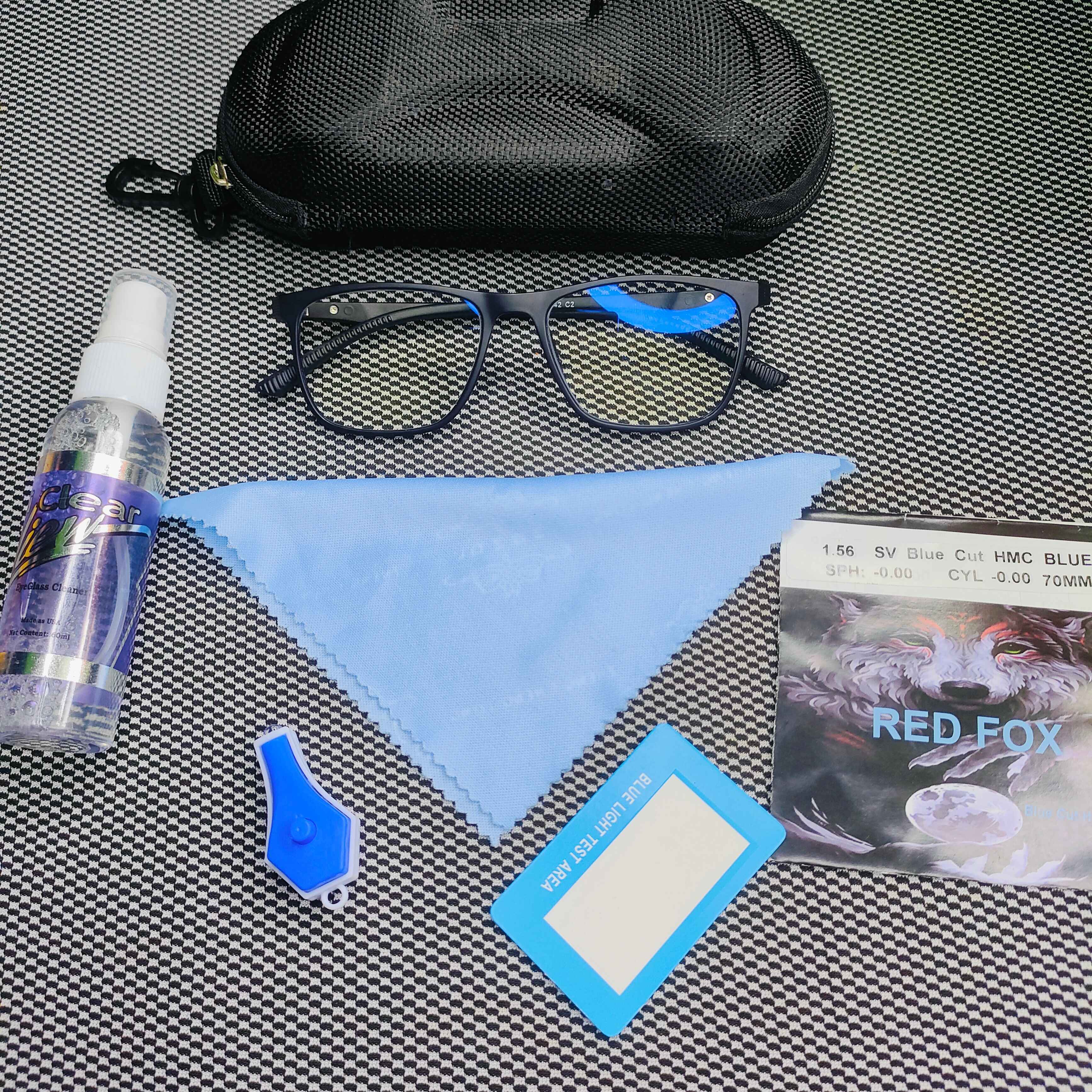 Original 420 UV Protect Blue cut Glass full Package With Chain Cover